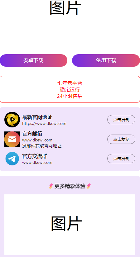 首发最火的软件宣传单页源码
